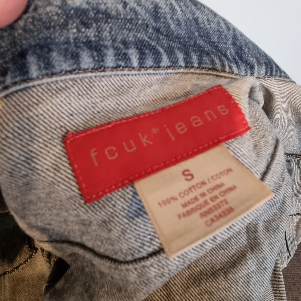Fcuk Fitted Denim Jacket - Picture 7 of 7
